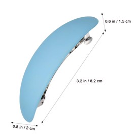 Beaupretty Flat Hair Clips French Hair Clips Ponytail Holder Clip Non-Slip Oval Flat Hair Styling Clips for Women and Girls 4 Pack