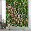 JOOCAR Design Shower Curtain, Rustic Decor Rosemary Roses Flower on