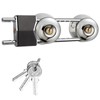 BLMHTWO French Door Lock, Metal Double Door Locks for French