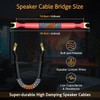 WOWLED 4 Pack 6 Inch HiFi OFC Speaker Jumper Cables,
