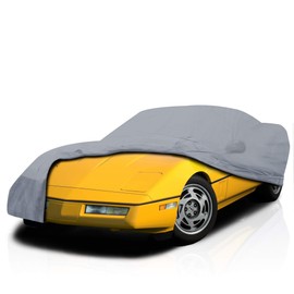 2 Layer Custom Fit Car Cover for Chevy Corvette C4 Durable Dustproof Full Coverage Windproof with Mirror Pockets