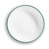 GMUNDNER KERAMIK Soup Plate Cup Diameter 20 cm Green Rim