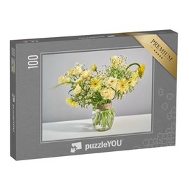 puzzleYOU: 100 Piece Puzzle "Bouquet, Ready Flower Arrangement" - From the Puzzle Collection Flower Vases, Flowers & Plants