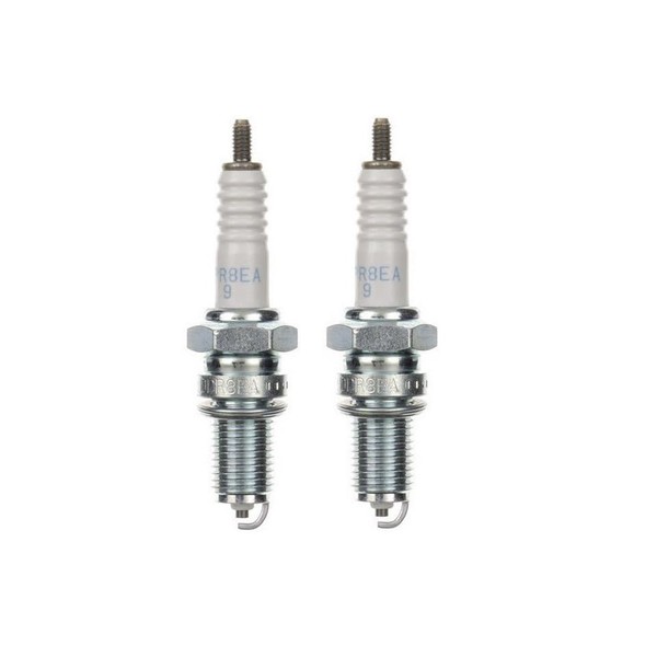 2x Spark Plug DPR8EA-9 Spark Plug Set of 2 for Scooter/Motorcycle Compatible with: 98069-58916 98069-58916-03 09482-00334