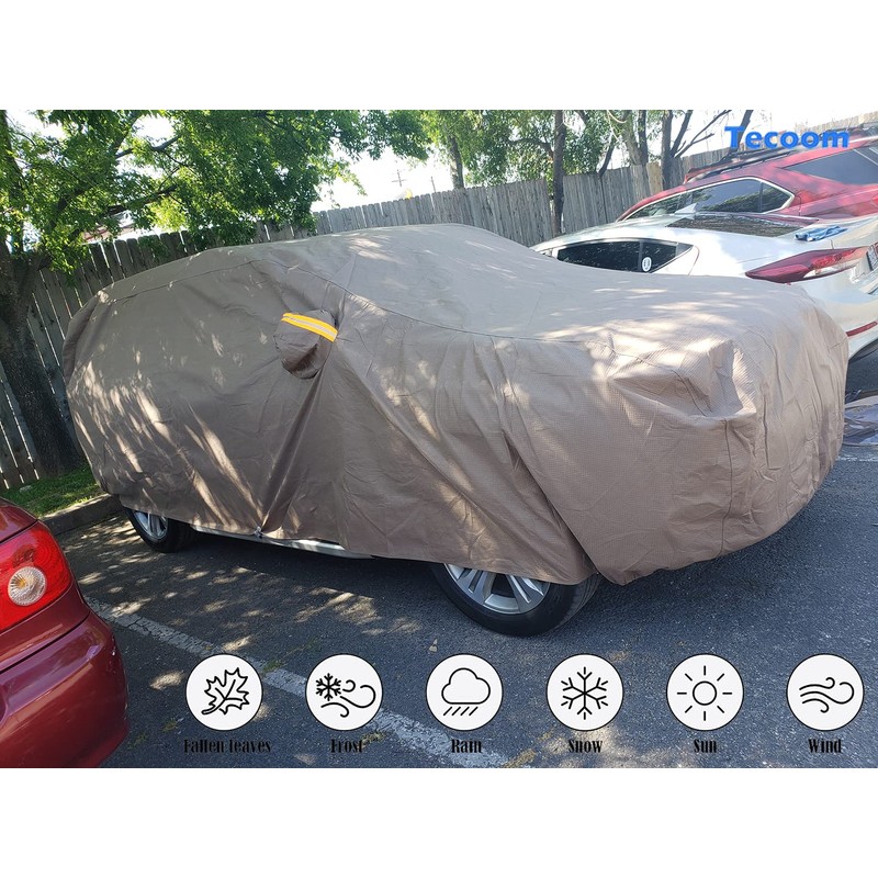 Tecoom Thick Shell Super Breathable-Waterproof Windproof Snow Sun Rain UV