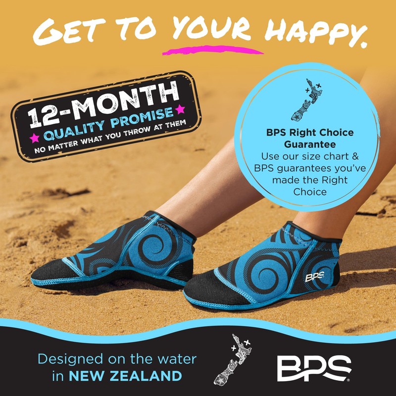 BPS Smart Neoprene Socks (Blue V2, X-Large)