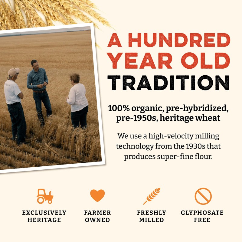 Sunrise Flour Mill Organic Heritage Whole Wheat Flour - 2