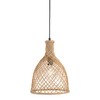Kouboo Bottle Cane Rib Open Weave Pendant Lamp Natural