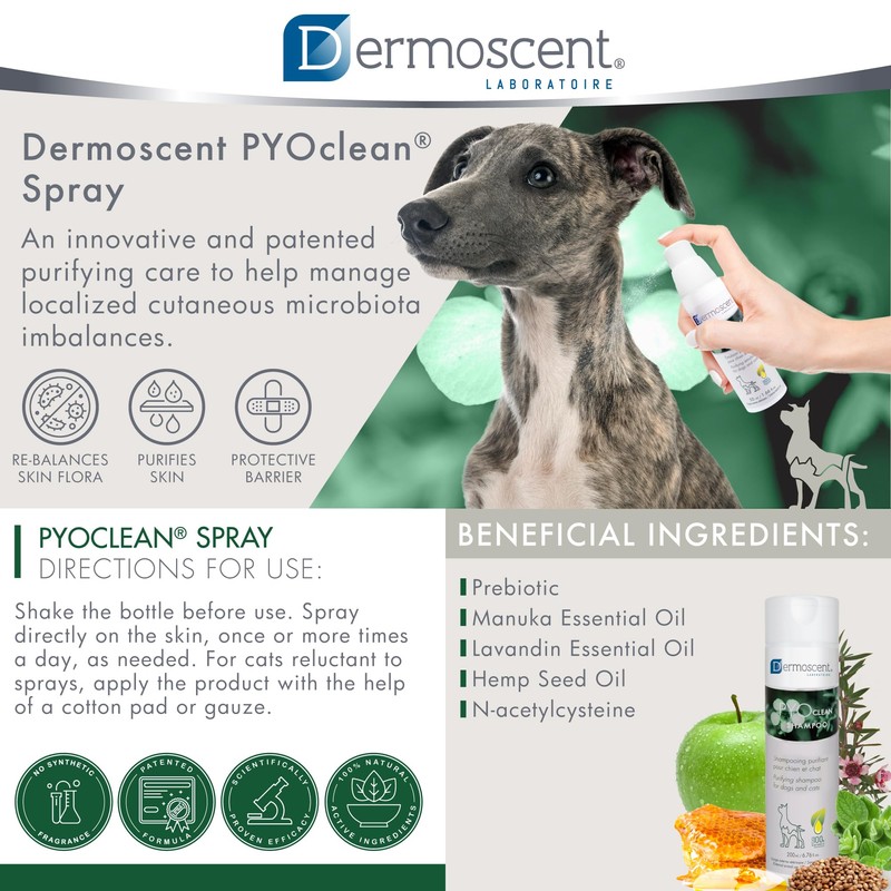 Aventix Dermoscent PYOclean Spray 1.66 fl oz.