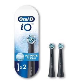 Oral-B Oral-B iO Series Ultimate Clean Electric Toothbrush Replacement Brush Heads for an Oral-B Electric Toothbrush, 2 count, Black