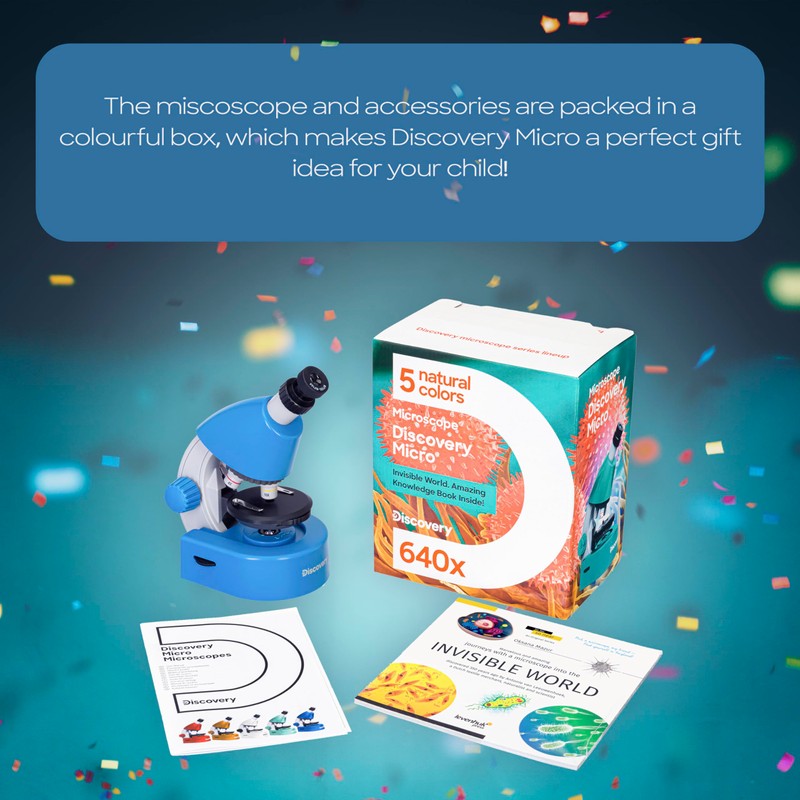 Discovery Micro Gravity Educational Microscope for Kids and Beginners with