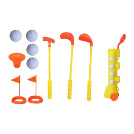 F Fityle Kids Golf Set Kids Golf Game Play Set Sports Practical Gifts Balls Toys Toy Sport Golf Club for Boys Girls 3 4 5 6 Years Old, yellow