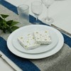 Fanxyware Star Shaped Origami Dinner Napkins with Gold Stars on