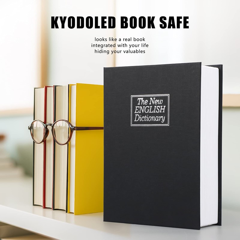 KYODOLED 10.5 Inch Diversion Book Safe with Key Lock, Secret