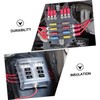 FELTECHELECTR 6 Ways LED Indicator Fuse Box Holder for Automotive
