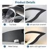 Dalouguan 32" Black Modern Ceiling Fan with Lights Remote Control,