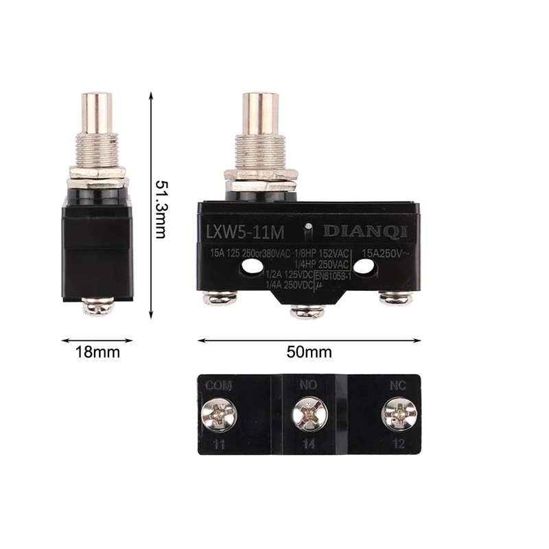 LXW5-11M Series Travel Switch Cylindrical Press Switch
