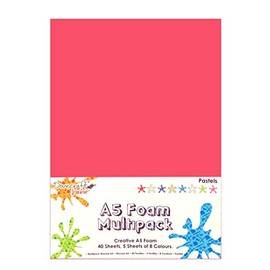 Dovecraft Essentials - A5 Creative Foam Sheets Assorted Pastel Colours