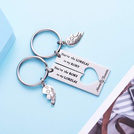 LParkin LParkin Gilmore Girls Merchandise Keychains For Mother Daughter Gifts Keychain Set of 2