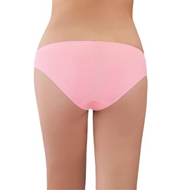 Husviuxin Women’s Disposable Underwear for Travel-Hospital Stays- 100% Cotton Panties Pink (10pk)(Large 42-46 inch hips)