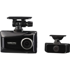 Comtec HDR953GW Front and Car 2 Cameras, Drive Recorder, Equipped with Wireless LAN, Safe Driving Assistance, Made in Japan, Continuous Recording, Impact Recording, GPS, Parking Surveillance,