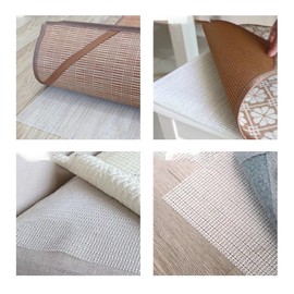 Anti Slip Rug Underlay 70 x 200cm PVC Non Slip Mat Matting Rug Gripper for Drawers Shelves Carpet, White