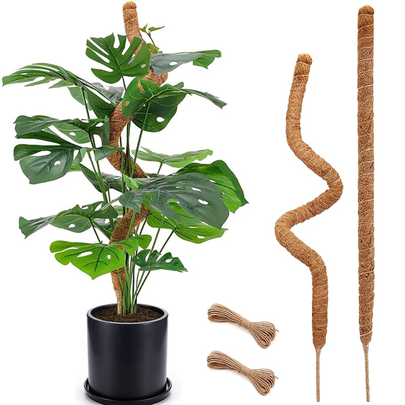 2 Pack Moss Pole, 28 Inch Bendable Moss Pole for