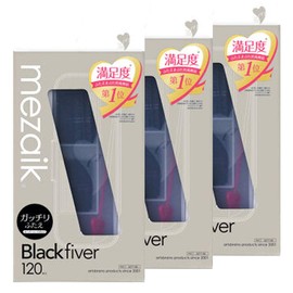 [Sold as a set] Arts Brain Mezaik Black Fiber 120 Super Hard Type (120 Pieces) x 3 Piece Set Eye Tape for Second Use