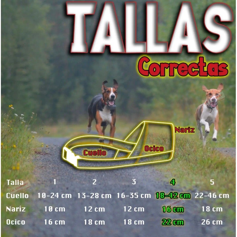 Bozal Perro Malla Transpirable Velcro Varias Tallas 21725