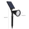 Solar Spotlight Waterproof 4LED Lawn Lights Landscape Lighting for Outdoor