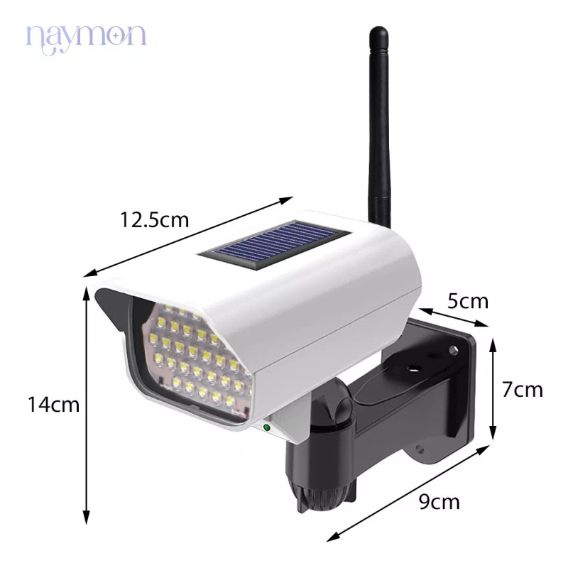 Naymon 3pz Lampara Reflector Solar Luz Led Pared Sensor Exterior