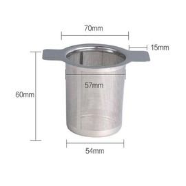 AIMALL 4.72 x 2.76 Inch Stainless Steel Tea Infuser with Lid – Mesh Loose Leaf Strainer for Efficient Steeping, Easy Clean Filter for Home & Office Use