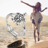 Jewmon 925 Sterling Silver Cute Animal Turtle Ring for Women