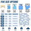 Sumedha Cloud Throw Blanket, Blue and White Gift for Girl