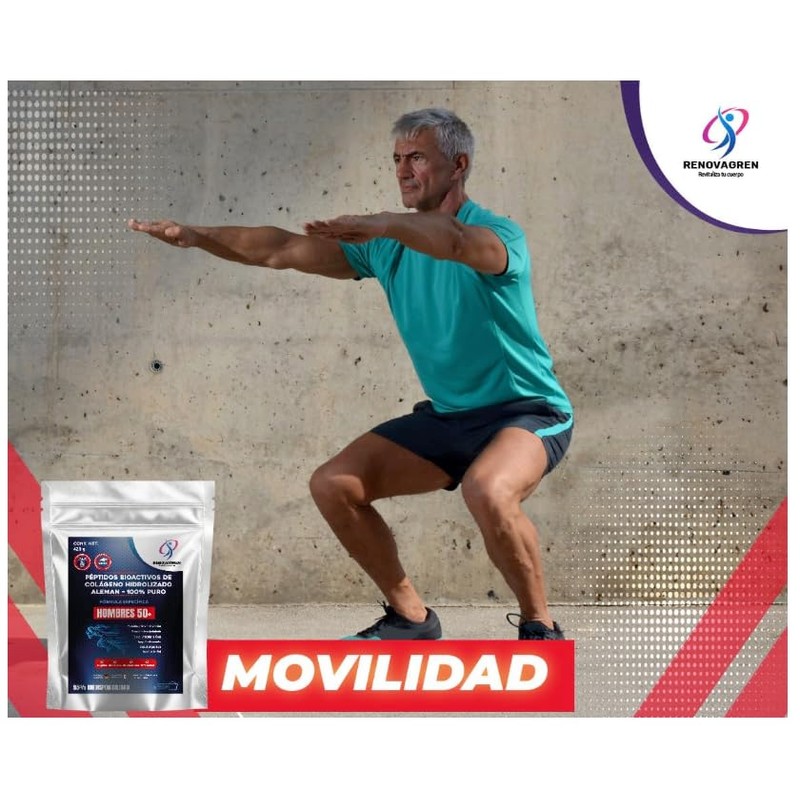 Péptidos Colágeno Hidrolizado Hombre Años 800g Fórmula Alemana Antienvejecimiento 100
