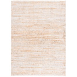 SAFAVIEH Rumi Shag Collection Area Rug - 5' x 7'6", Gold & Ivory, 1.7-inch Thick, Ideal for The Living Room, Bedroom, Dining Room (RMS110D-5)