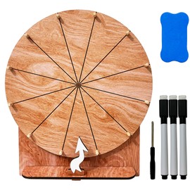 11.4 Inch Spinning Prize Wheel, Tabletop Roulette Spinner Wheel of Fortune for New Year Wedding Christmas Graduation Carnival and Party Birthday