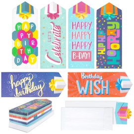36 Pack Bulk Happy Birthday Money Envelopes for Cash Gifts, Coins, Checks (4 x 7 In)
