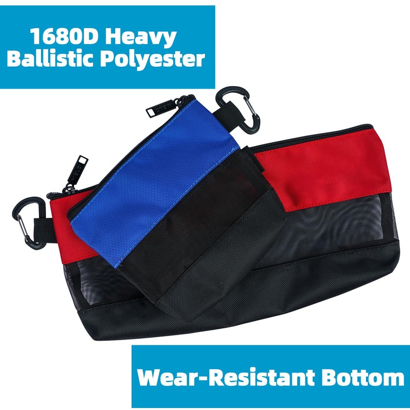 2 Pack Tool Pouch Zipper Storage Bag,Heavy Duty Small Tool