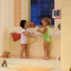 Waterproof Hanging Wall Clock Shower Timer, Large Digital Bathroom Alarm