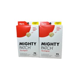 2 X Hero Cosmetics Mighty Parche Original Hidrocoloide Acné Espinilla 144 Parches