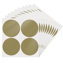 YIKIADA Gold Dot Stickers 4 Inches Round Sticker, Circle Colored Labels Color Coding Labels for Office Classroom Toddlers Activity 40 Pieces