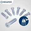 HEXATON Euro Screws with Round Head - 6.3 x 30