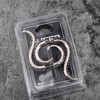 OUFER 2PCS 18G Stainless Steel Octopus Earrings Fake Spiral Tapers