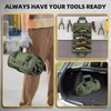 Roll-Up Tool Bag Organizer with 11 Pockets, Waterproof Portable Tool