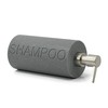 Indecor Home Resin Neutral Gray Sandstone Shampoo Engraved Bottle Refillable