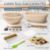 RORECAY Bread Banneton Proofing Basket Set, 9 Inch Round &