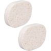 Dos esponjas limpiadoras faciales exfoliantes. Esponja exfoliante de nido de