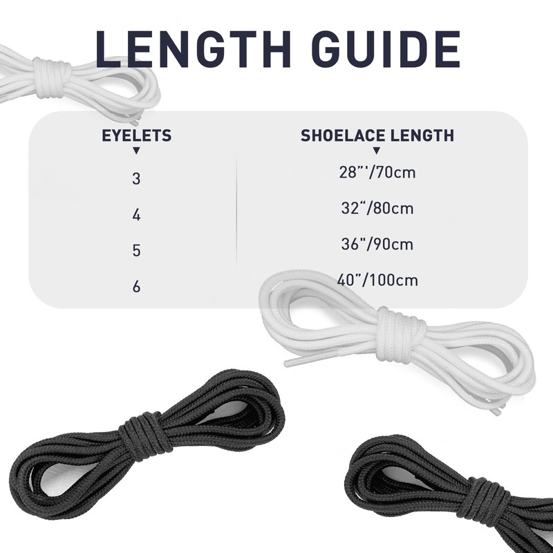 NDTEZUGT Polyester Golf Shoelaces for FootJoy Golf Sports Shoe, 3/32‘’(2.5mm)