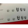 Unbranded Frankenstein Waterslide Guitar Headstock Decal Gold Metallic 2 per